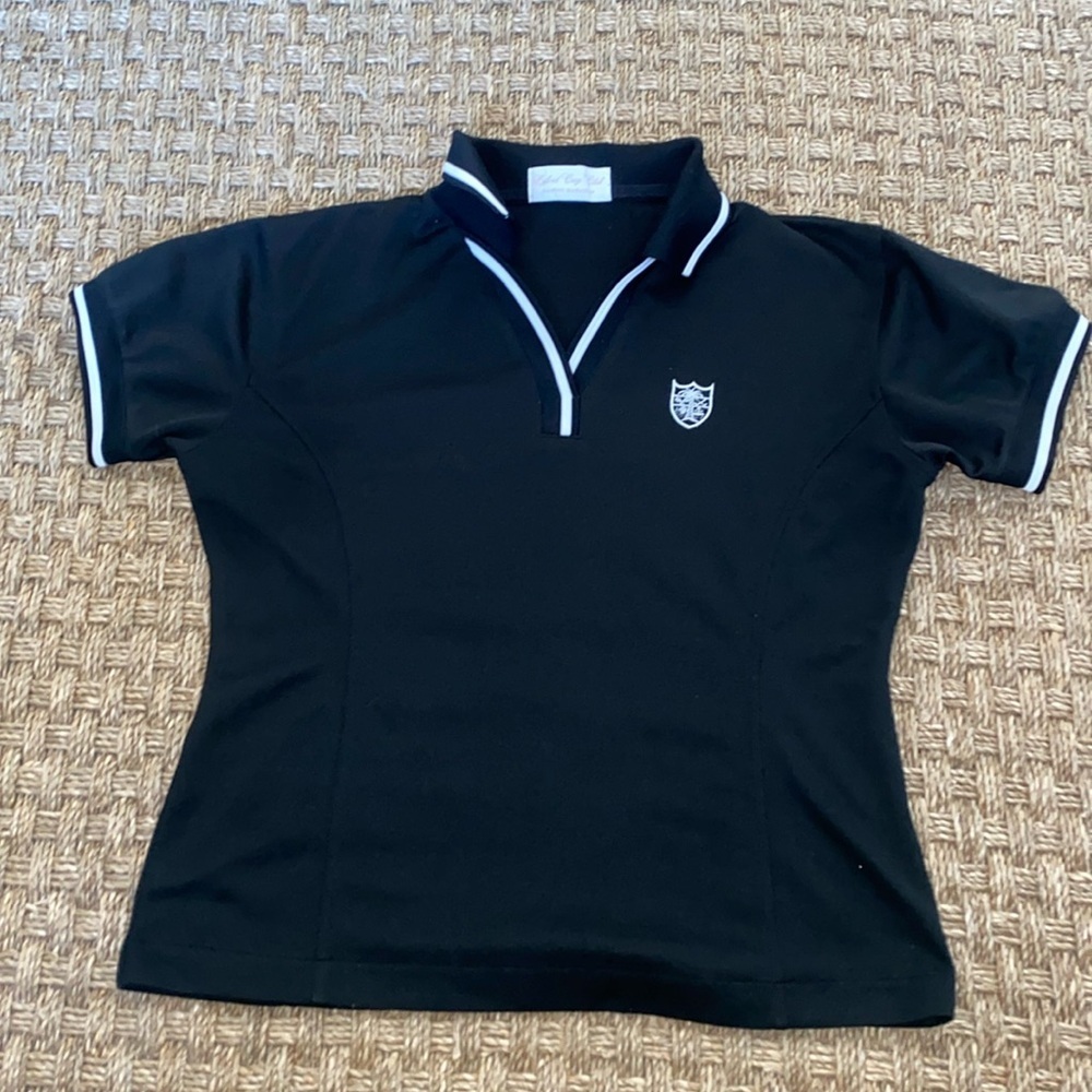 Vintage Lyford Cay Polo black/white sz Sm